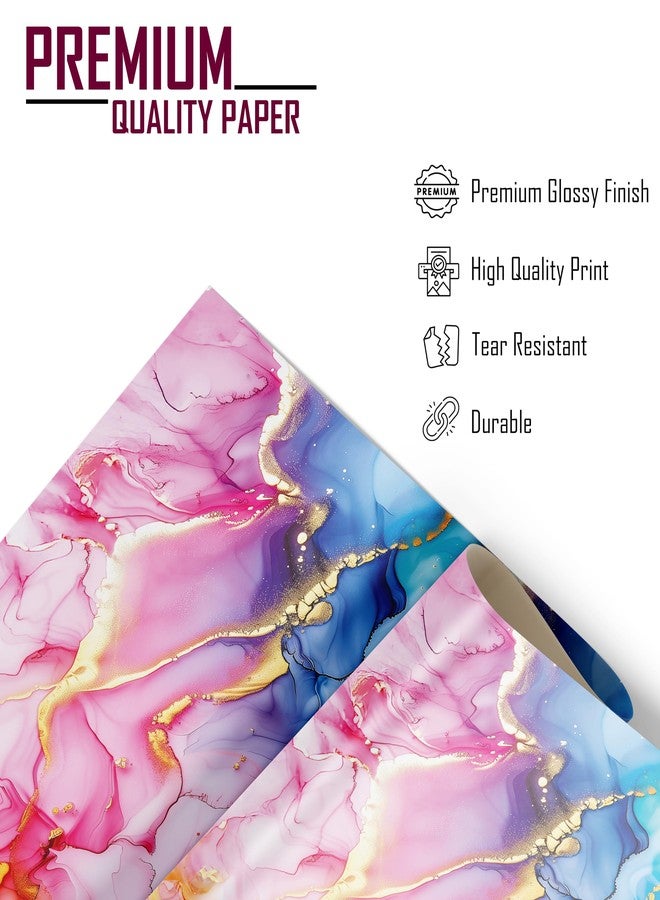 KOSY ورق تغليف هدايا كوزي، عبوة من 5 أوراق، ألوان متعددة سادة، 70×45 سم، بلمسة نهائية لامعة، ورق تغليف فاخر للهدايا، مناسب لأعياد الميلاد، وحفلات الزفاف، وديوالي، والذكرى السنوية، ورق تغليف متين لتغليف الهدايا والأعمال الفنية والحرفية - Image 3